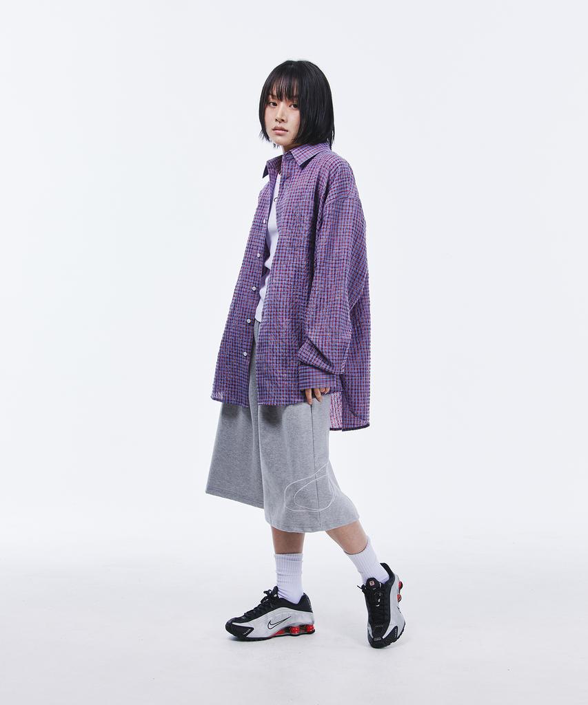 SCALLYWAG Side Big Logo Bermuda Sweat Shorts [Grey]