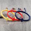 Handgeflochtenes Jesuskreuz-Armband Für Männer Frauen Rotes Schwarzes Garn Geflochtenes Glücksarmband Mode Partnerarmband Freundschaftsschmuck
