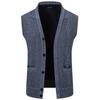 Cozy Up Men's Sweater Vest V Neck Casual Sleeveless Knitted Button Cardigan Vest Classic knitted vest with buttons