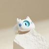 9Pcs Funny Resin Open Finger Ring Cartoon Little Monsters Eyeball Ring Unique Irregular Ring Fashion Jewelry Decoration