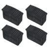 Set of 4 Rubber Ladder Leg Foot Covers for Improved Grip and Stability