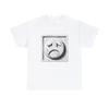Unisex Adult T Shirt "Marble Mourn" Melancholic Sad Face Emo Logo Streetwear Tee