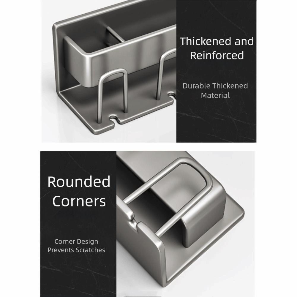 Strong Load-bearing Toothbrush Holder No Punching Install Wall Mounted Bathroom Accessories Practical Stable