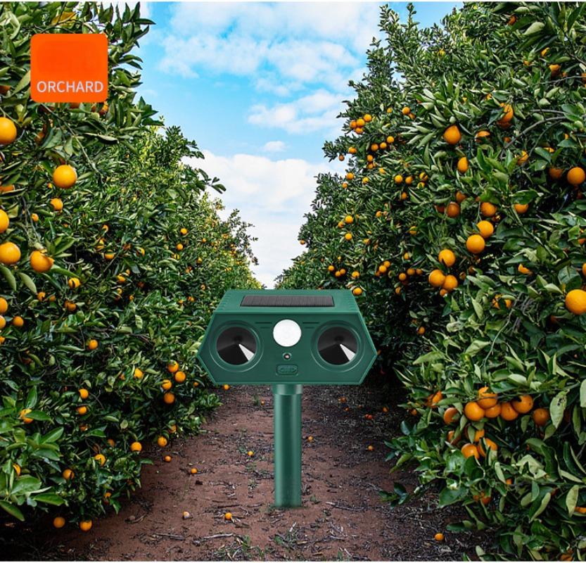 1Pc Solar Mouse Repellent, Ultrasonic High-power Bird Repellent, Orchard Farm Flash Outdoor Garden Snake Repellent