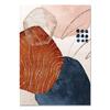 Abstract Geometric Line Orange Watercolor Boho Wall Poster Print Nordic Canvas Painting Art Pictures Living Room Home Decor