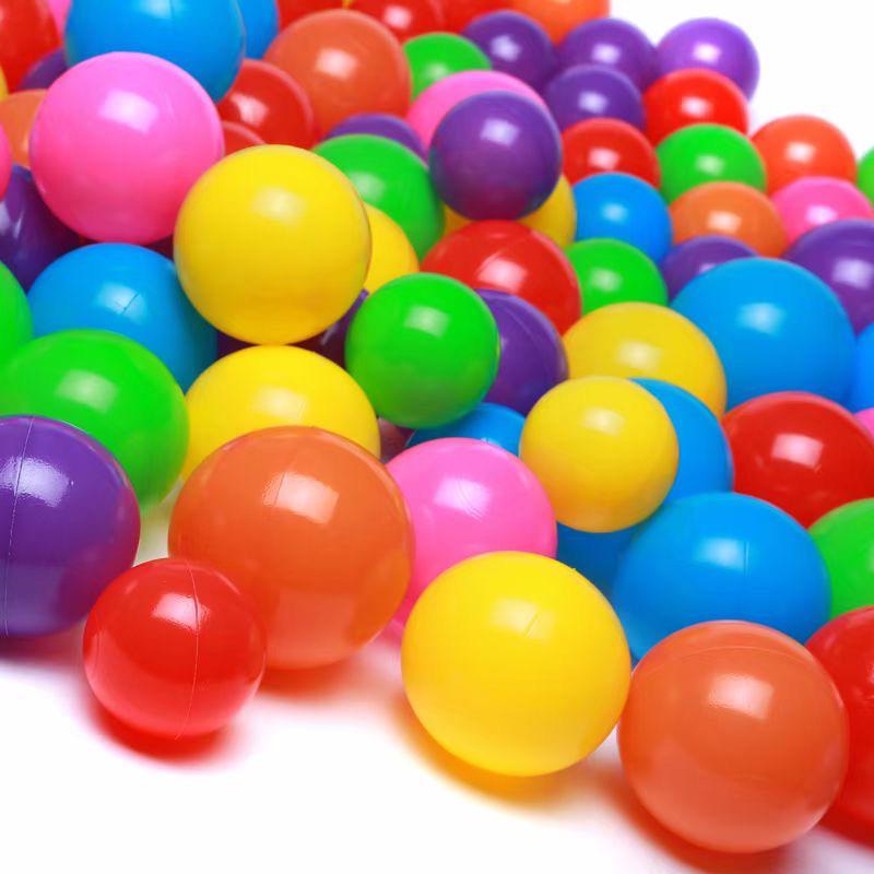 

Макаронные пузыри Океанские шары - Красочная игрушка для детской площадки для детей, Утолщенная и прочная. 5.5cm Macaron thickened