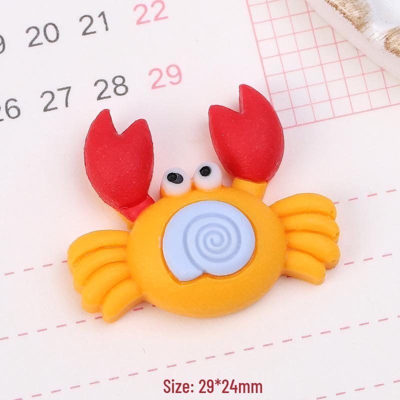 Popular Cartoon Ocean Series DIY Resin Ornaments for Phone Cases & Keychains