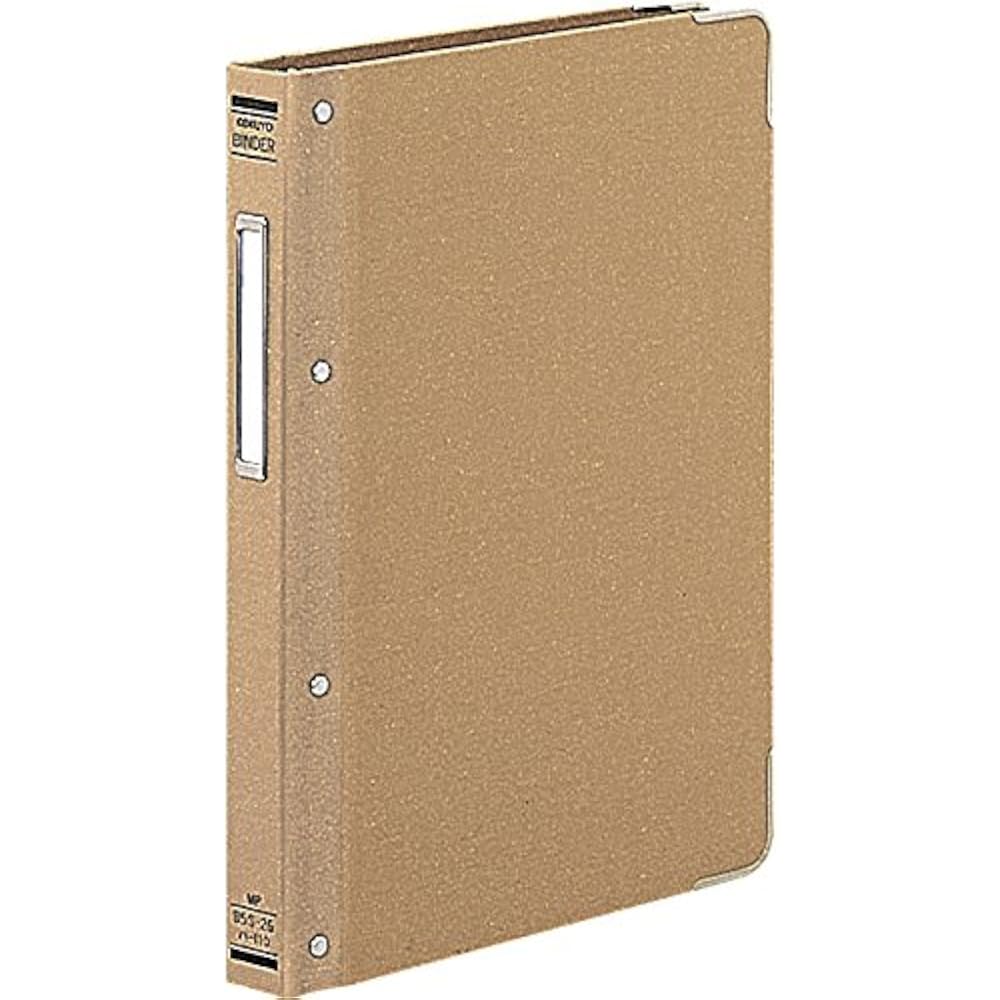 KOKUYO (KOKUYO) File Binder Cloth Sticker B5 Vertical Square with Metal, 26 Holes, Holds 100 Shee...