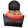 A4 Accordion File Folder with 25 Pockets, Color Inner Pages, and Lanyard Flap (PP Material)