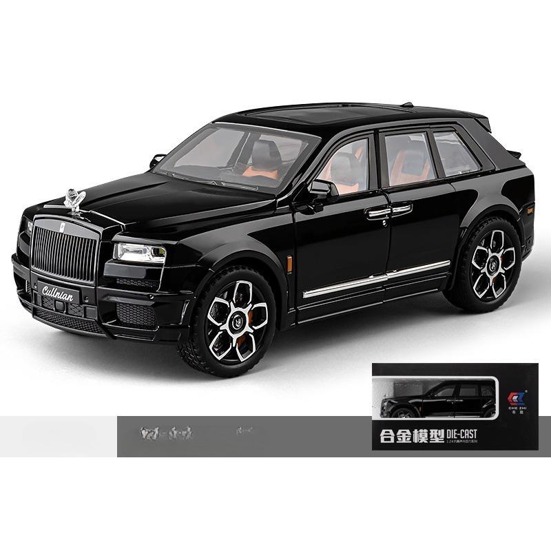 Diecast Metal Toy Car 1/20 for Rolls-Royce Cullinan SUV Off-Road Alloy Model Car Simulation Sound Light Toy for Kids