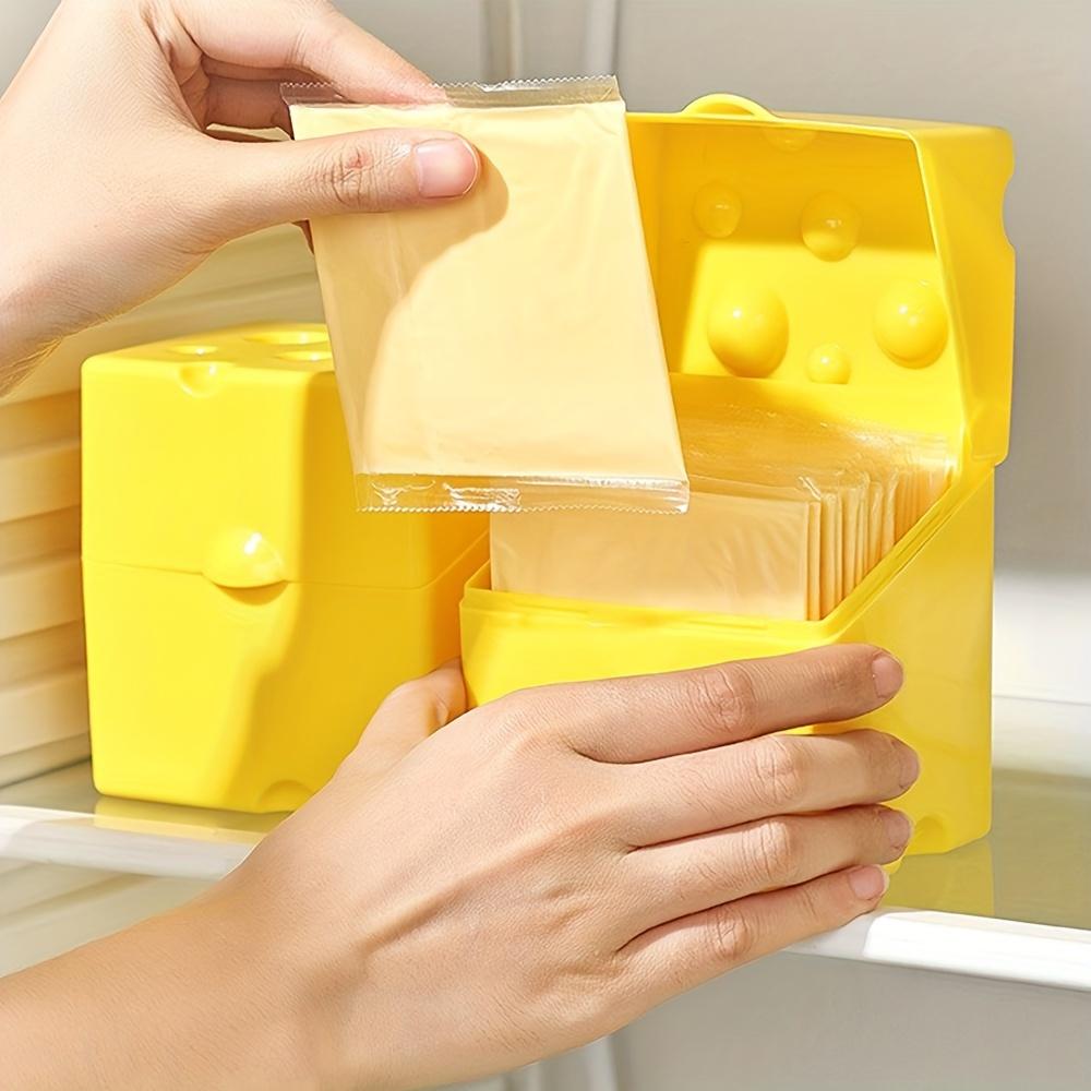 Ostförvaringsbehållare ABS Vändbart lock Kylskåp Färskhetslåda Mat Snacks Smör Organizer För Kök Hem Daglig Användning