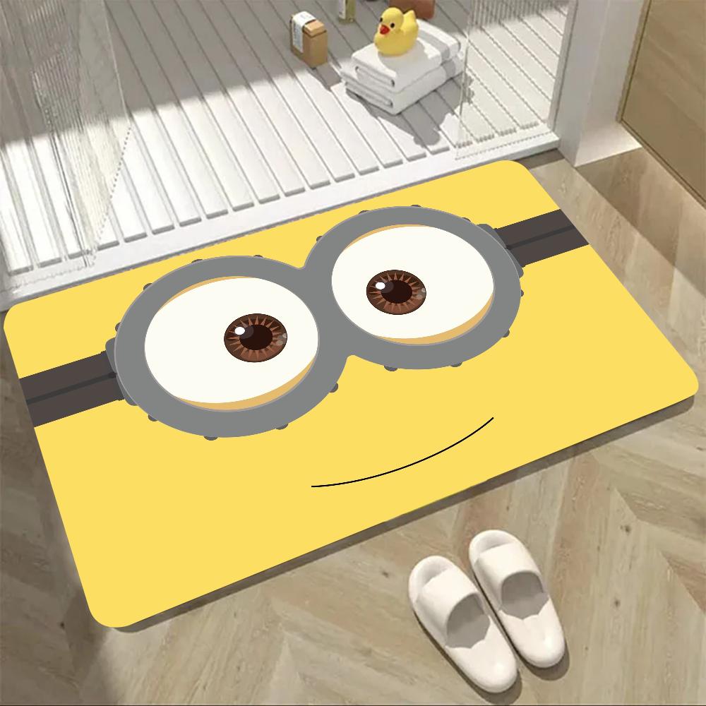 Zeichentrickfilme Minions Fußmatte Türvorleger Heimteppich Fußmatte Badezimmer Saugfähige Matten Rutschfeste Matten Heimdekorationszubehör