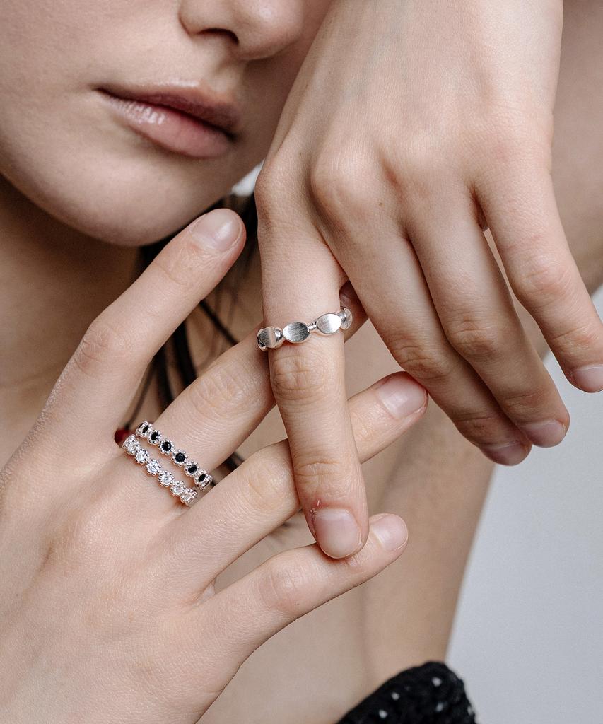 Scaletto [Silver 925] Ra007 Pebble Link Ring