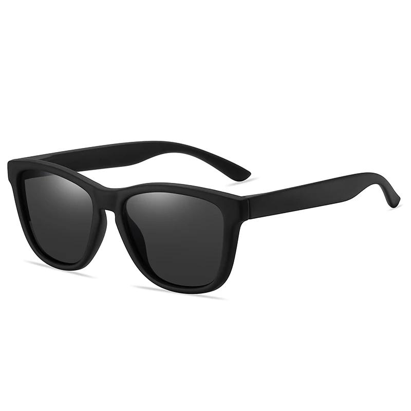 0 -0.5 -0.75 To -6.0 Colorful Lens Square Prescription Sunglasses Men Polasrized Fashion PC Frame Driving Myopia Spectacles Male