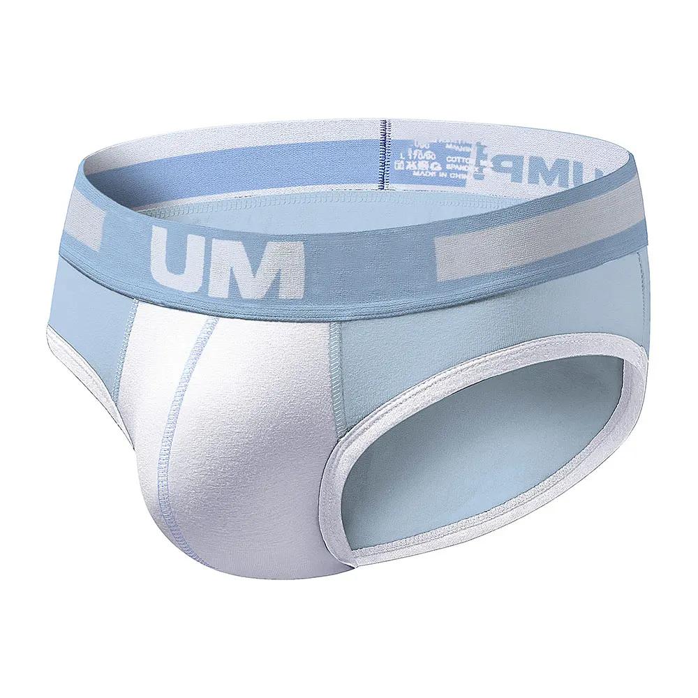 Men's Sexy Cotton Briefs Jockstrap Underwear Low Waist Soft Breathable Underpants Calzoncillos Hombre Lingerie