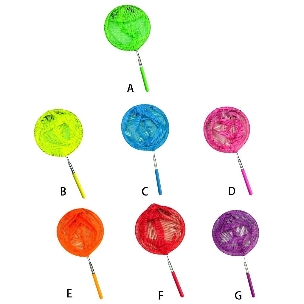 Retractable Stainless Steel Pool Net Durability and Exquisite Craft Impact-Resistant Butterfly Dragonfly Net Fish Net, Blue