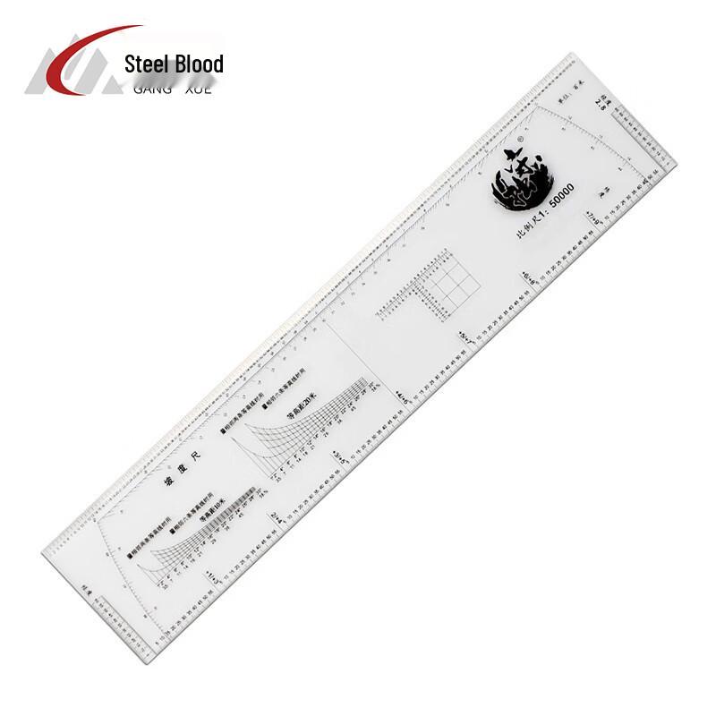 High-Precision 5-in-1 Tactical  Geographic Coordinate Ruler