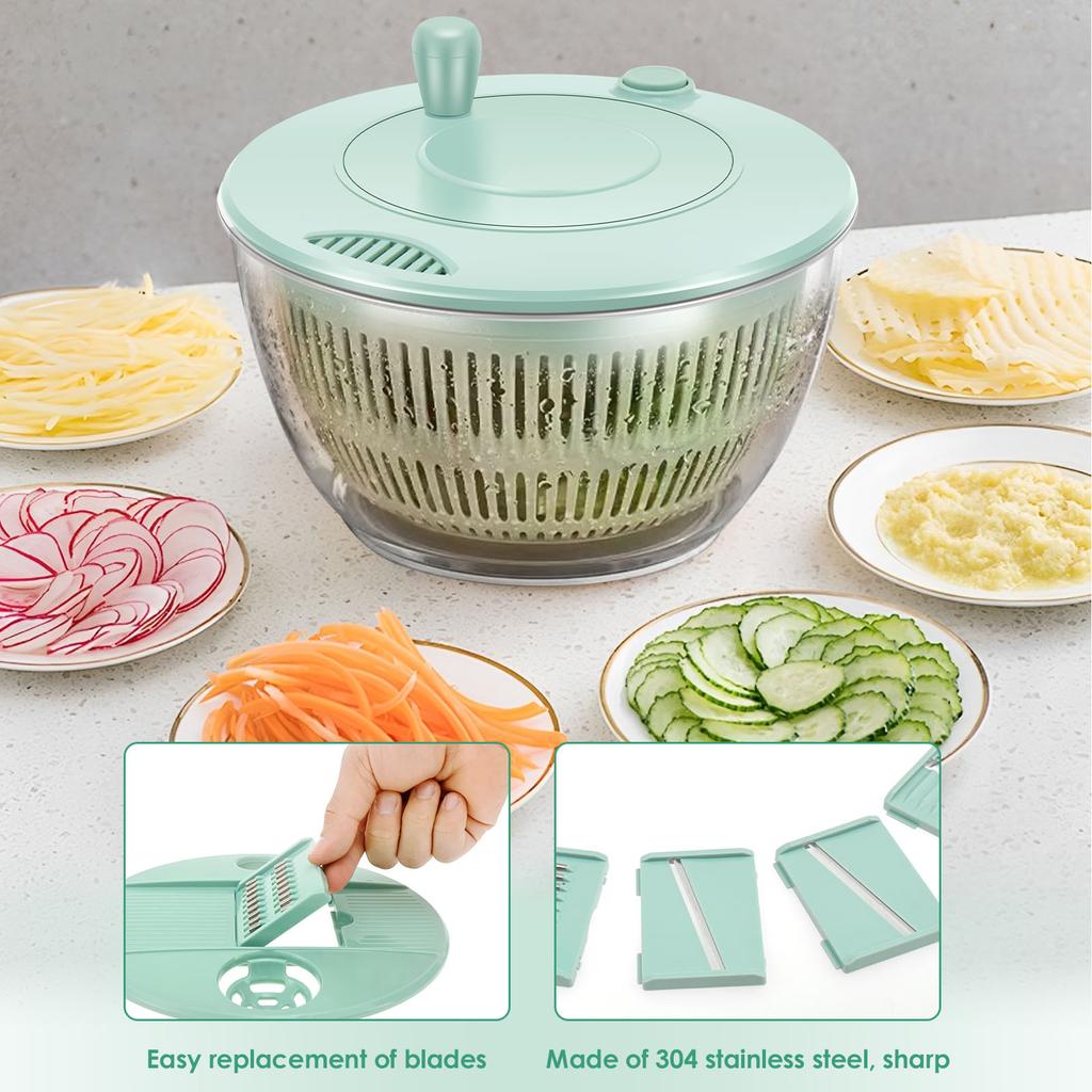 Vegetables Salad Spinner Lettuce Leaf Vegetable Dehydrator Multifunctional Vegetable Washer Bowl Salad Vegetable Dryer Mixer