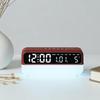 LED Digitaler Wecker Sprachsteuerung Temperatur Datum Wochentag Anzeige Timer Helligkeitseinstellung Elektronische Tischuhr Mit Umgebungslicht 12/24H