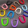 Elastic Straps Spiral Spring Lanyard Retractable Telescopic Spring Key Ring  Outdoor