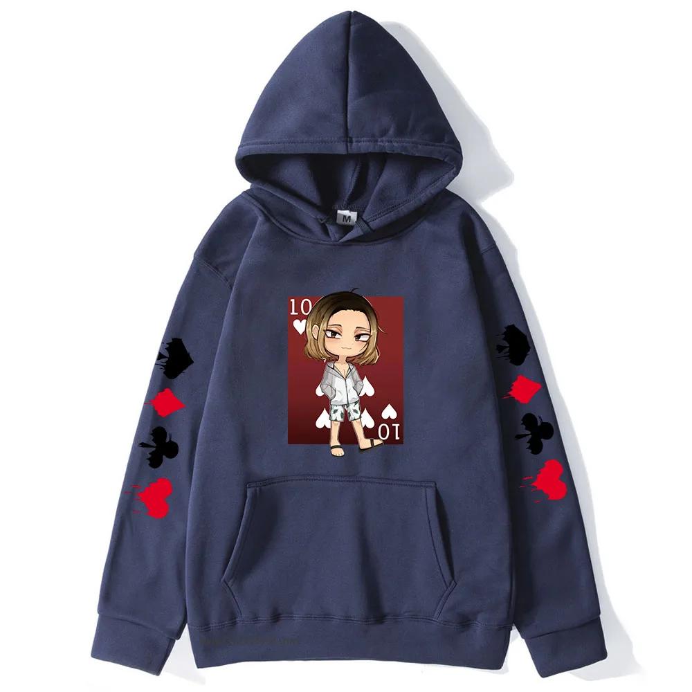 Alice In Borderland 2 Hoodies Cartoon Anime Print Sweatshirts for Men/Women Clothing Male Winter Anime Print Tops