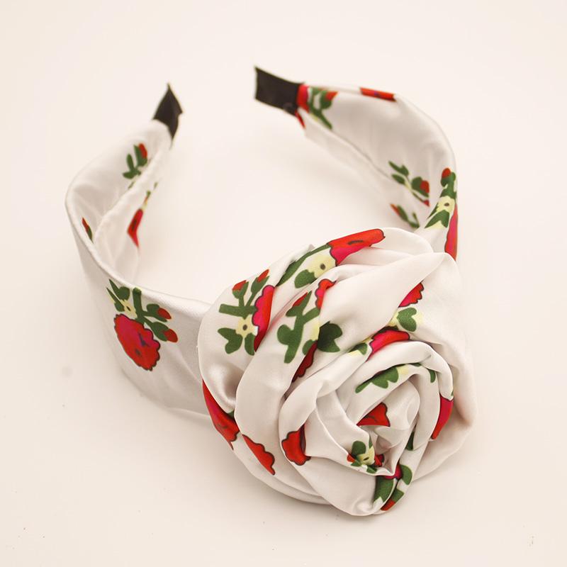 Lystrfac Vintage Front Knot Print Headband Women Turban Wide Knotted Hairband for Ladies Bandanas Female Hair Accessories
