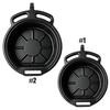 Large Coolant Drain Pans Chemical Resistant Design Plastic Anti Splash Oil Pans Anti Splash Baffles Large Spout for Easy Pouring