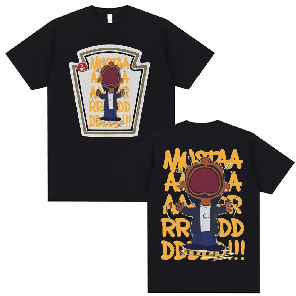 2026 Kendrick Lamar Mustard T Shirts Unisex Harajuku Hip Hop Short Sleeve Popular Music T Shirt Mens Casual Cotton Tshirt