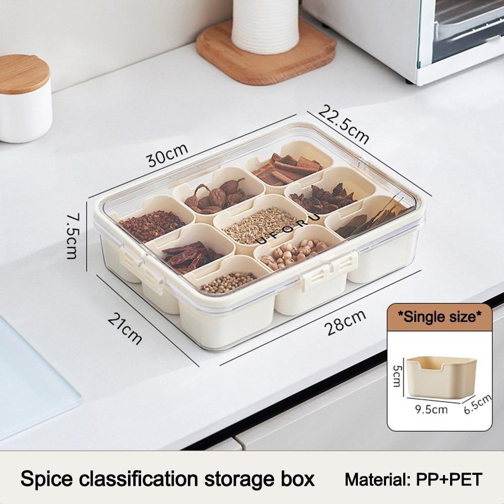 

Fresh-keeping Seasoning Storage Box Dustproof Snack Fruits Food Box Food Container Food Storage