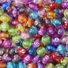 5pcs  16mm Cute Transparent Acrylic Round Digital Billiard Bead DIY Bracelet Necklace Keychain Jewelry Making Accessories