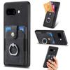 For Google Pixel 9a Phone Case Leather Back Cover with Card Slots Kickstand