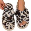 Open ** fork with fluffy slippers indoor non-slip home slippers four seasons fashion sense