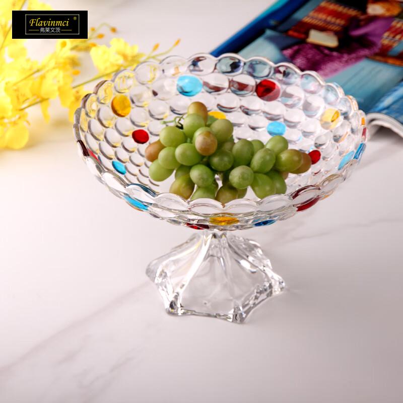 Flavinmci European Crystal Glass Fruit Plate