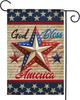 4th of July Garden Ag Double Sided Standerd Patriotic God Bless, 12x18 XXQ