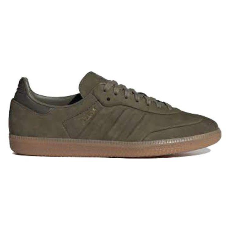adidas Samba Olive Strata Gum Unisex Sneakers Green Shadow-Olive IG1242