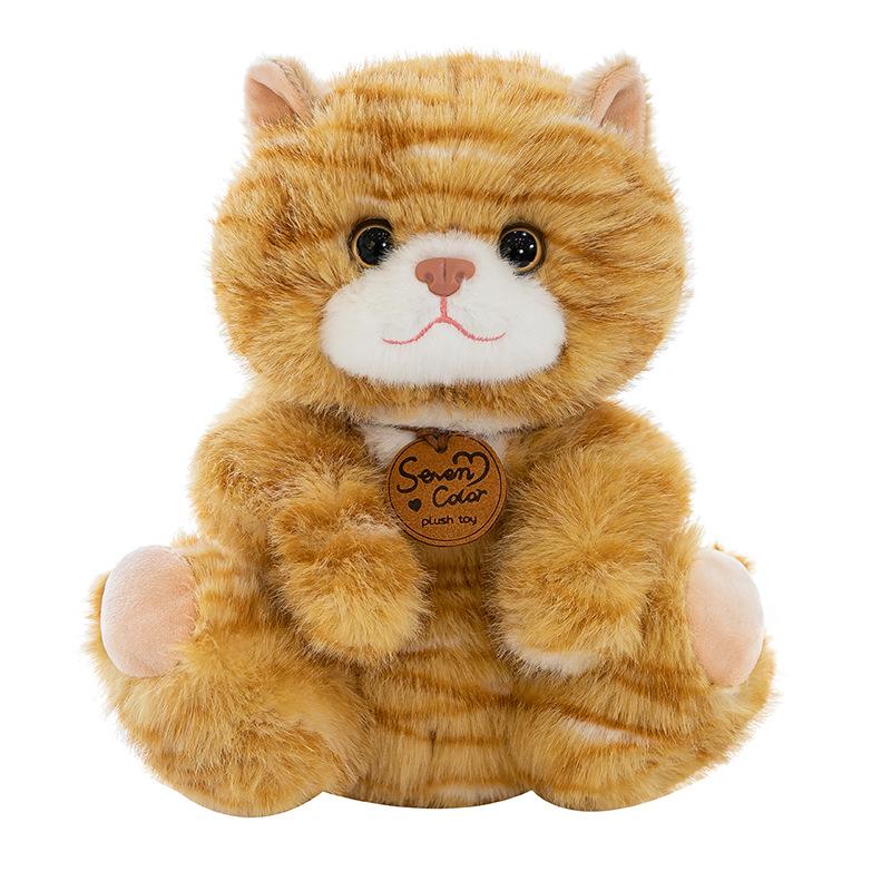 Cute Lazy Pattern Cat Plush Toy Cute Pet Home Decoration Office Doll Night Market Circle Gift