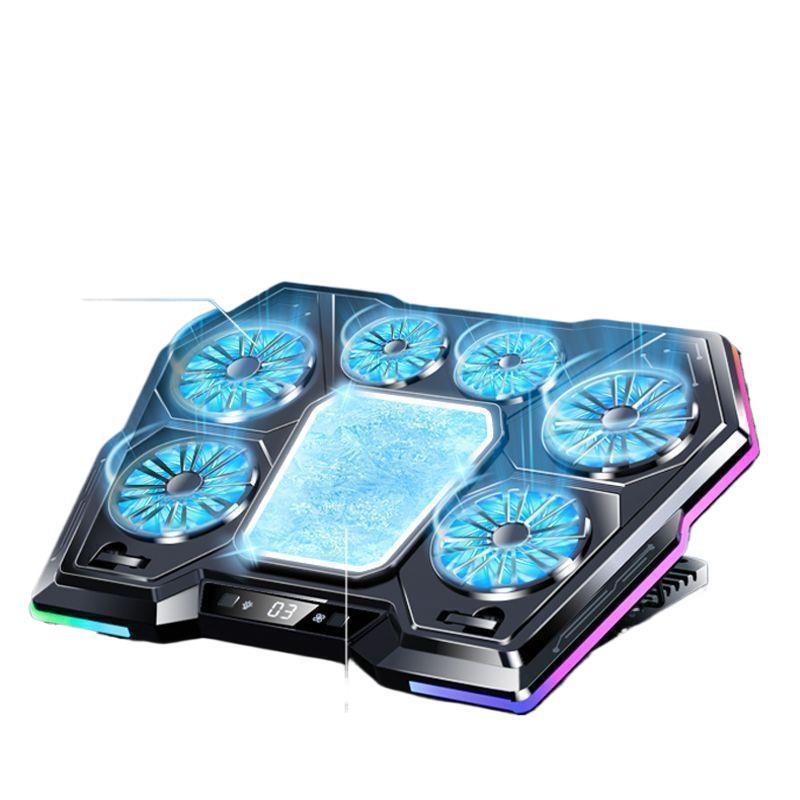 Premium Dual-System Gaming Laptop Cooler with Semiconductor Fan