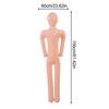 Inflatable Mannequin Cosplay Inflatable Body Halloween Decorations Realistic Model Photo Props for Walkway Backyard Fence Escape