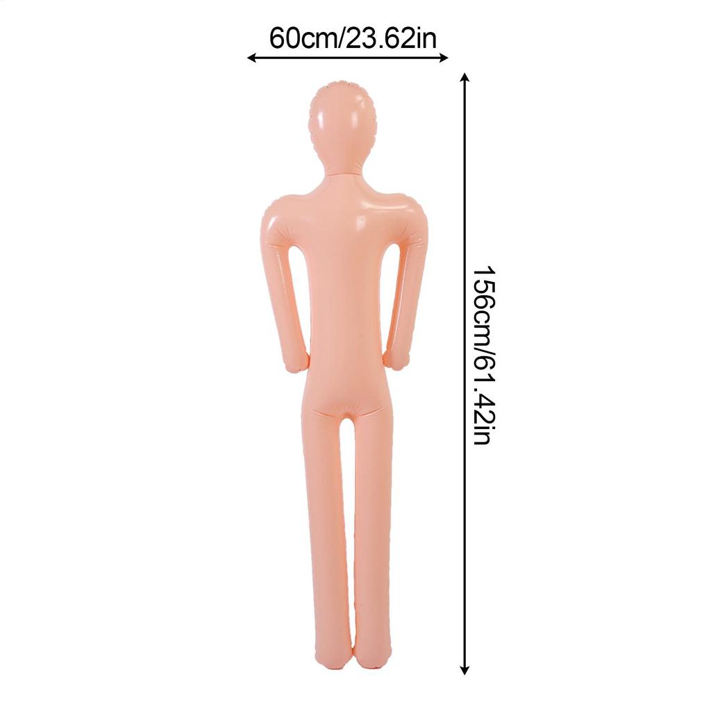 Inflatable Mannequin Cosplay Inflatable Body Halloween Decorations Realistic Model Photo Props for Walkway Backyard Fence Escape