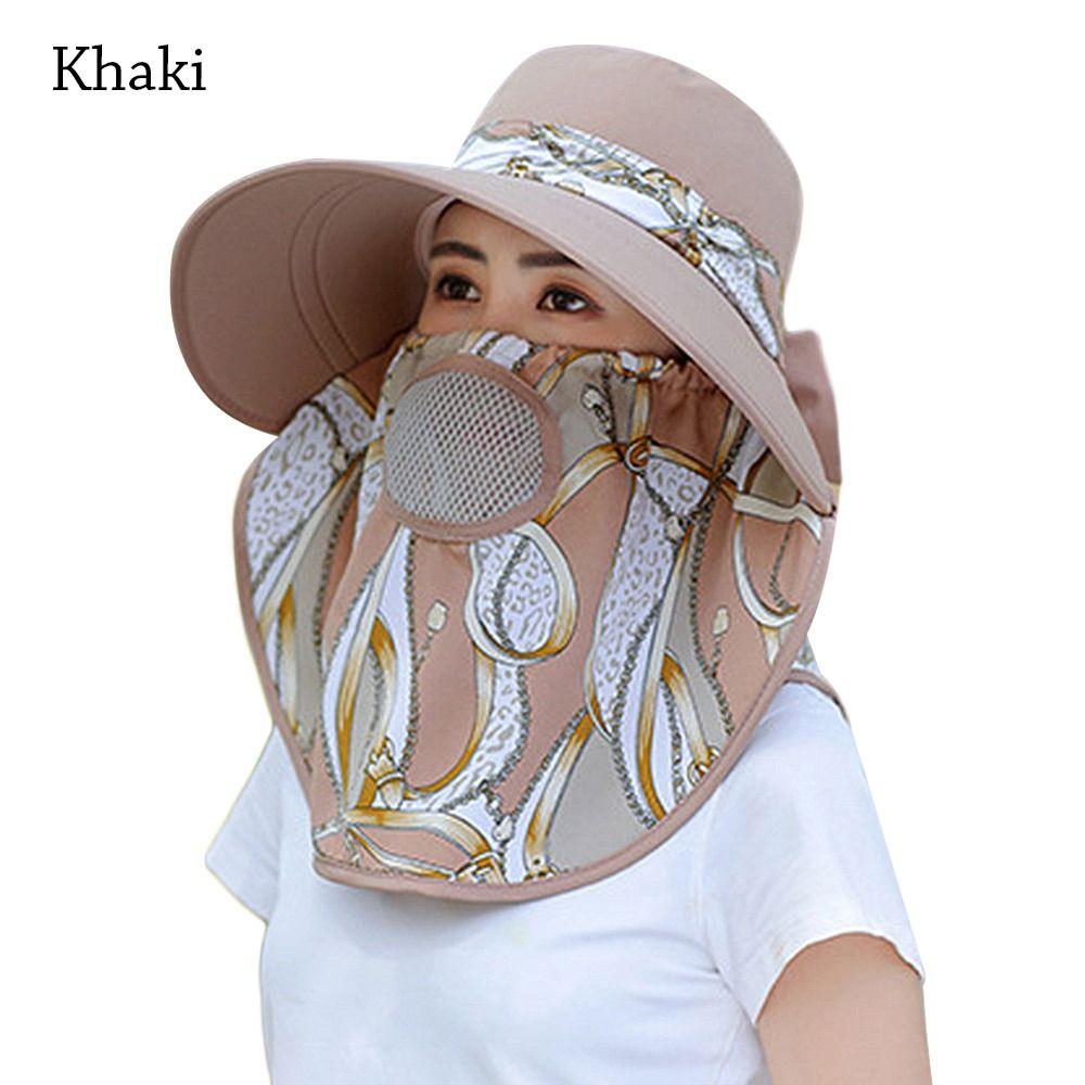 Neck Face Wide Brim Breathable Sun Cap Work Shade Hat Fisherman Cap Sunshade Bucket Hat