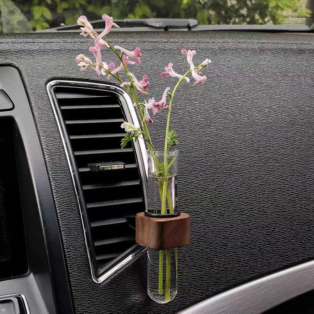 Car Propagation Vase Vent Clip Refillable Essential Oil Diffuser For Elegant Interior Decoration Auto Accessory For Fresh Aroma