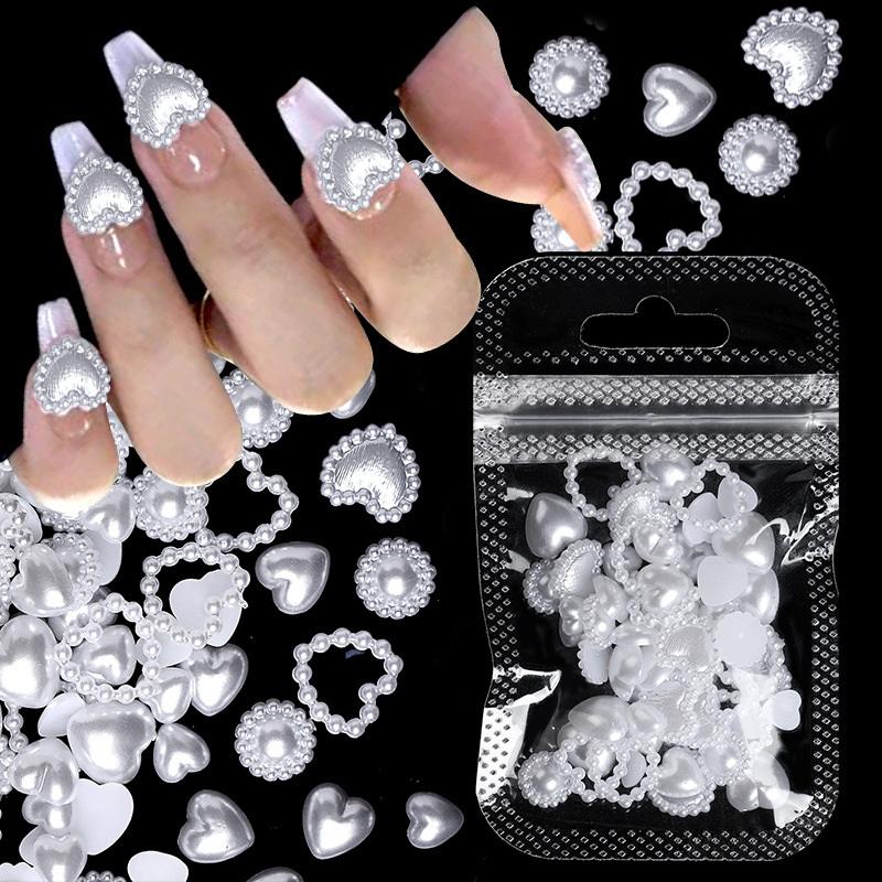 100Pcs Mini Colorful Tie Nail Charms Minimalist Bowknots Sweet Style Nail Art Decorations For Women Diy French Manicure Parts