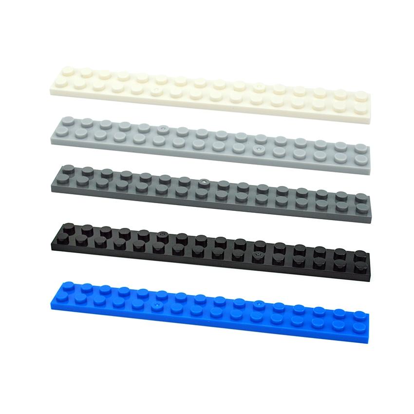 12PCS DO IT YOURSELF Construction Bricks Thin Figures Blocks Plate 2x16 Learning Creativity Dimension Works With Featuring 4282 Playthings ideal for