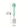 304 Stainless Steel Children's Owl Cutlery Set – Knife, Fork, Spoon for Baby Feeding