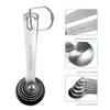 6Pcs Stainless Steel Measuring Spoon Set Tablespoon Measuring Coffee Powder Spice Spoon Coffee Scoop Baking Kitchen Accessories