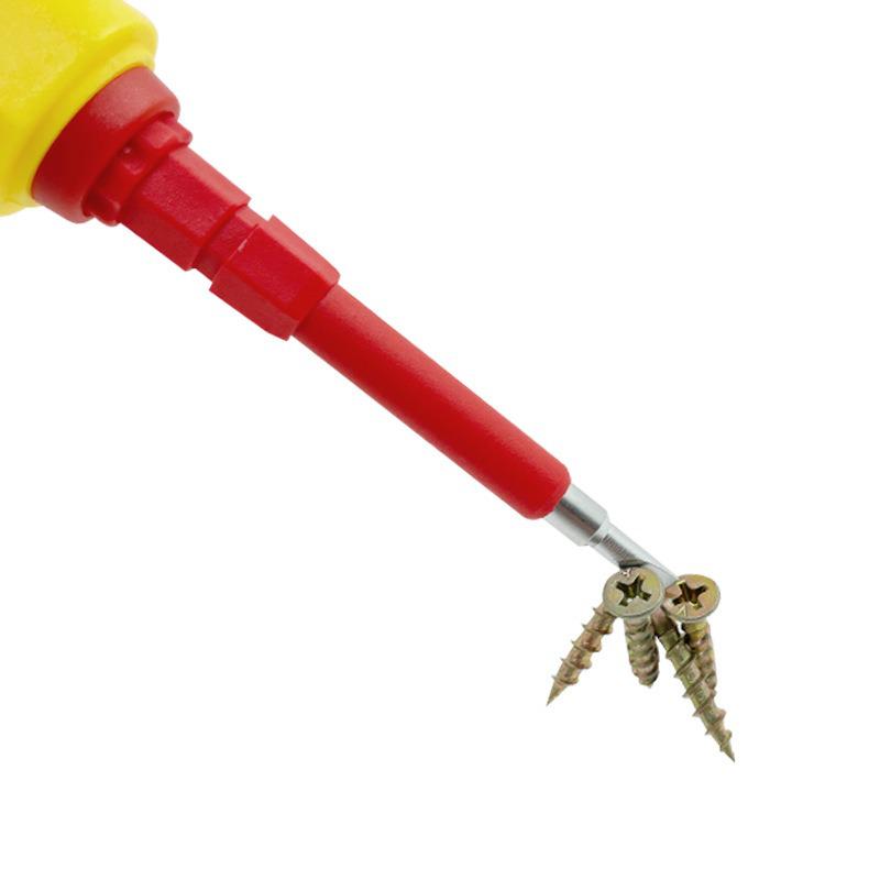 5-in-1 Multifunctional Insulated Screwdriver with Voltage Tester & Magnetic Tips