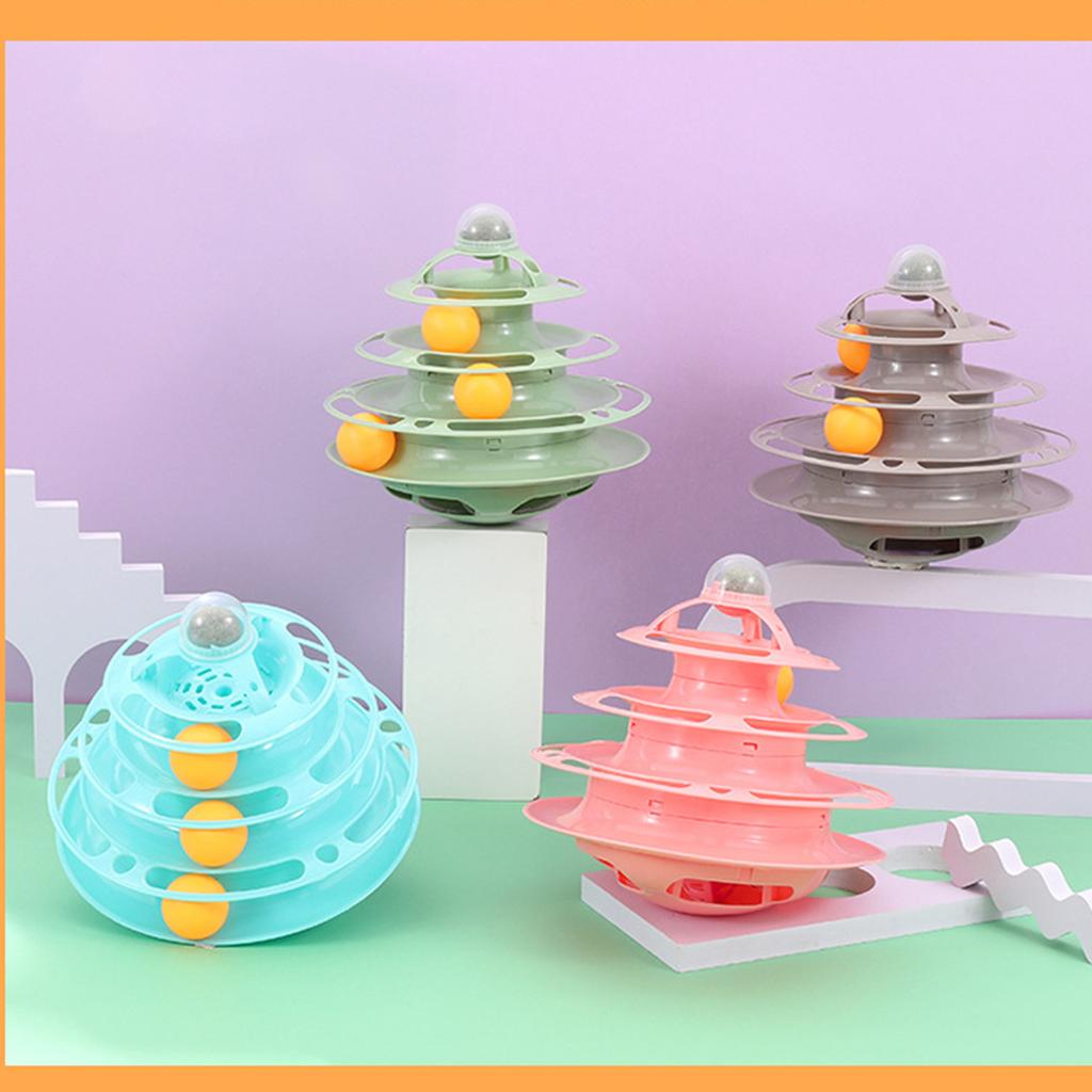 3-layer Turntable Tumbler Turntable Toy To Amuse Cats