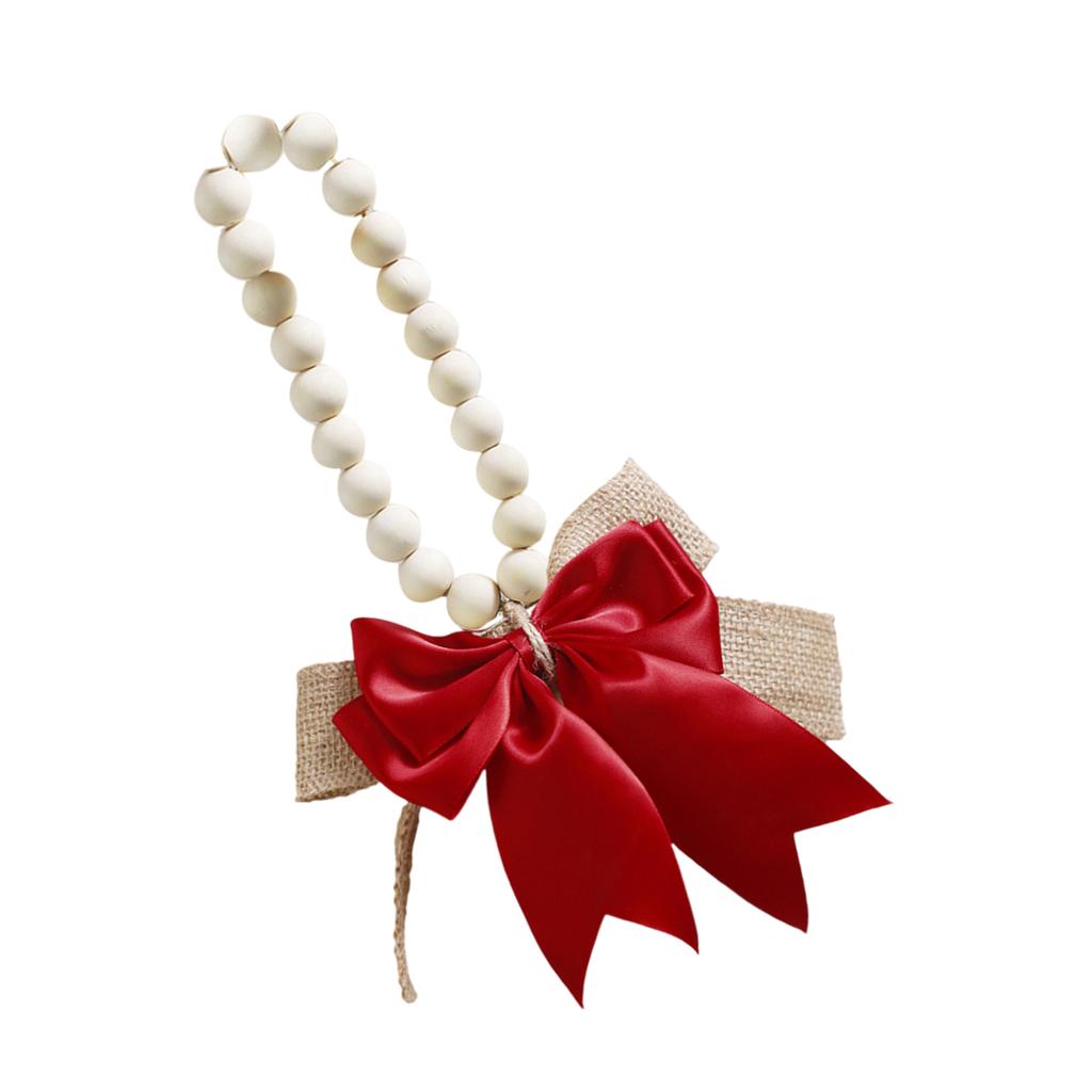 Farmhouses Styles Wood Beads Garlands For Bedroom Decors Tree Bag Craft for Creative Homes Decors Bedroom Accessories