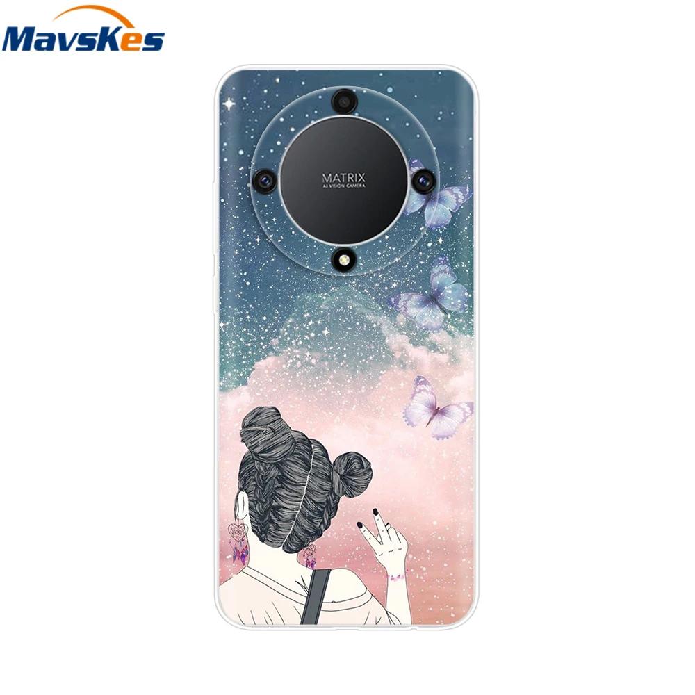 Soft Case For Honor Magic6 Lite TPU Silicone Phone Case For Honor X9b X9a Magic 5 6 Lite 5G Protective Shell Back Cover Fundas