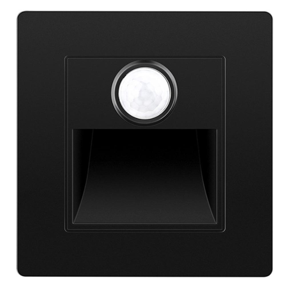 For 86x86mm Wall Box Recessed Wall Light LED Stair Light For Stairs White, Black, Gold Motion Sensor Stair Light
